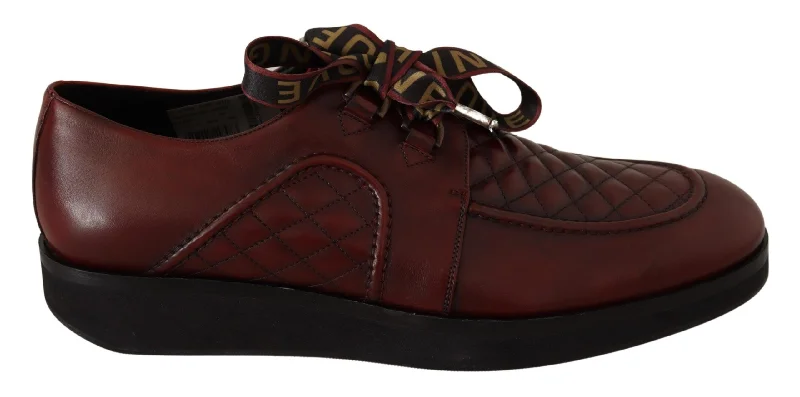 Dolce & Gabbana Elegant  Derby Leather Men's Shoes