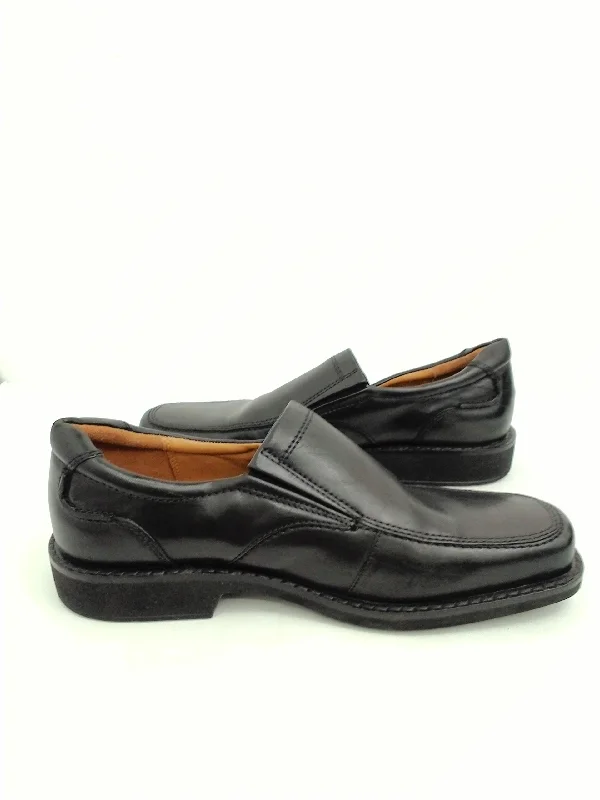 Ecco Men's Helsinki Comfort Loafers Black Leather Size 8 M