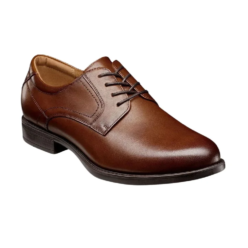 FLORSHEIM MIDTOWN PLAIN TOE OXFORD COGNAC MEDIUM AND WIDE