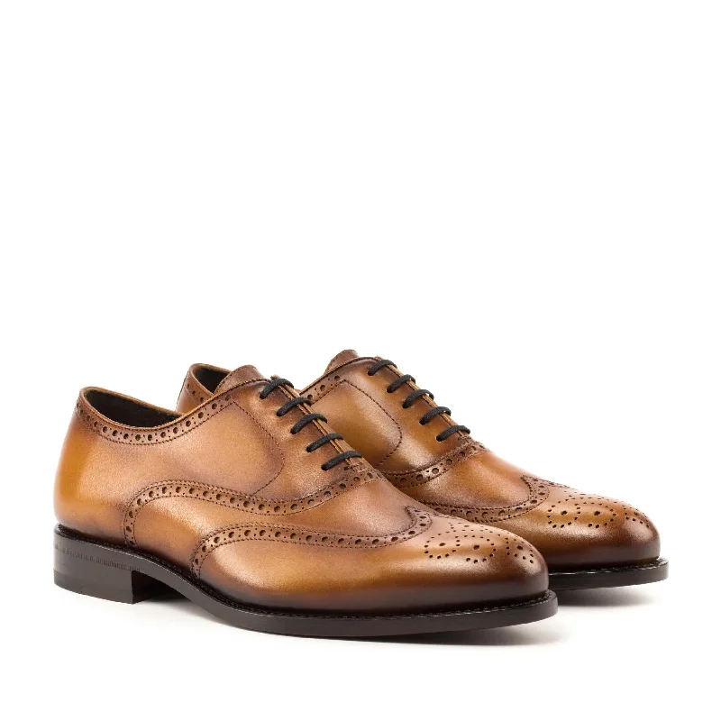 Full Brogue cognac box calf