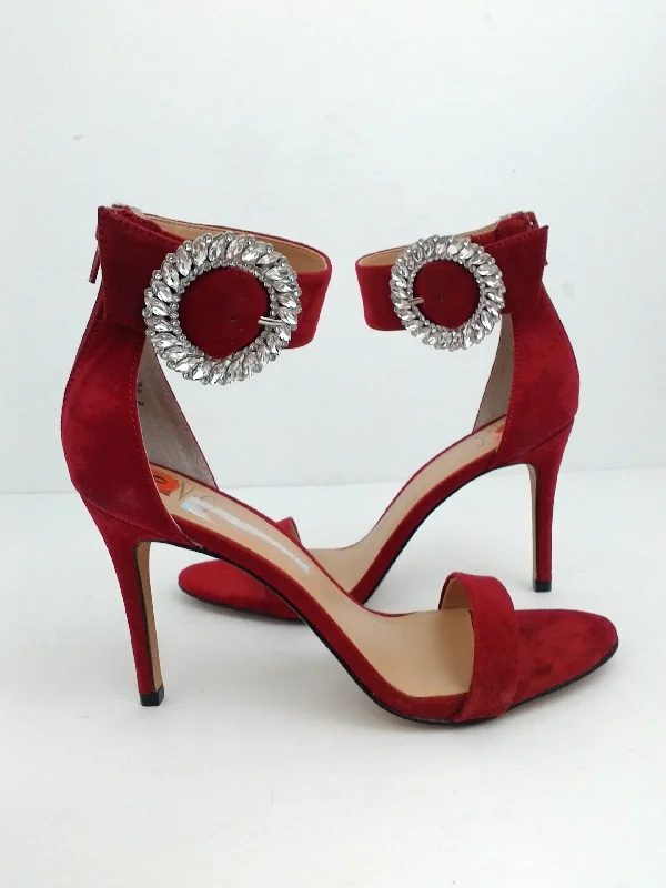 INC International Concepts Reyna Red Heeled Sandal Size 8 M