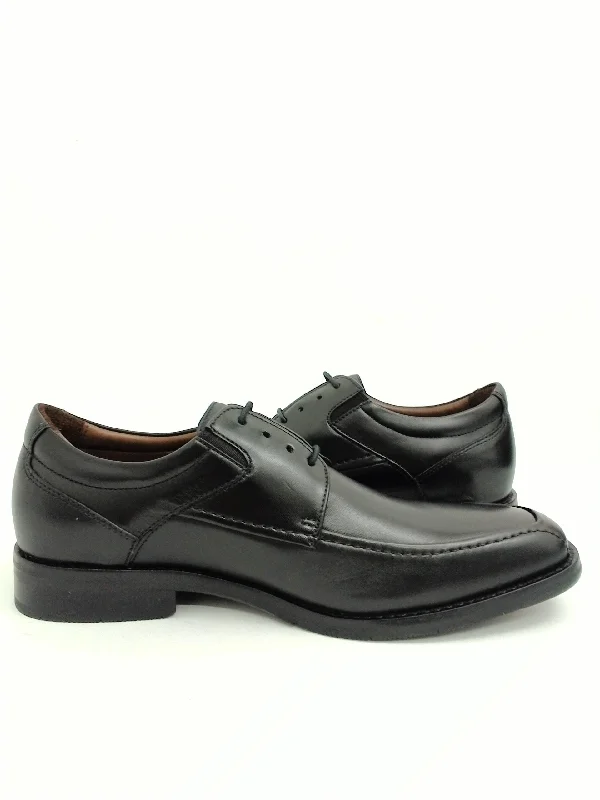 Johnston &  Murphy Bartlett Moc Lace-Up Black Nappa Leather Size 8.5 M