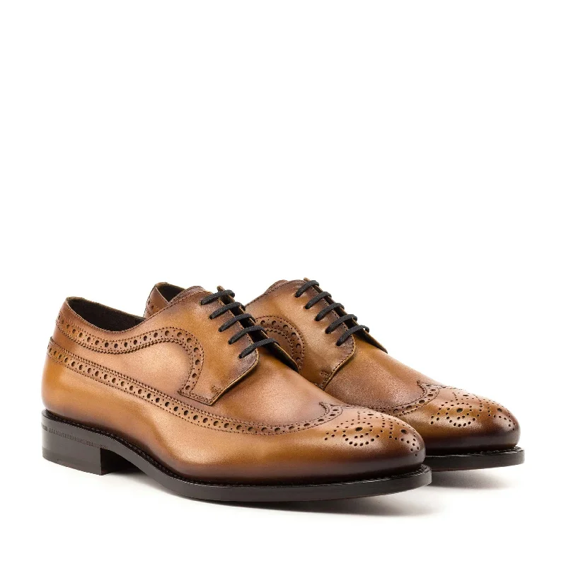 Longwing Blucher cognac box calf