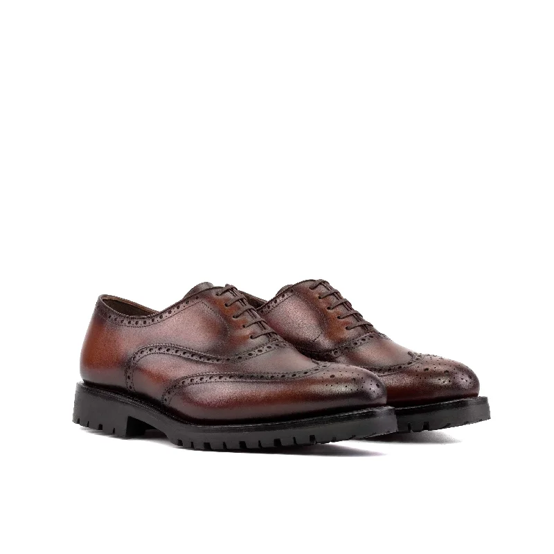 Medium Brown Calf Leather Wingtip Brogue