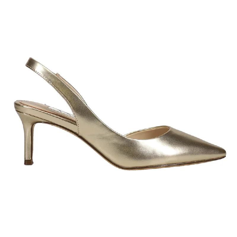 Nina60 Metallic Pointed Toe Slingback Wedding Pumps