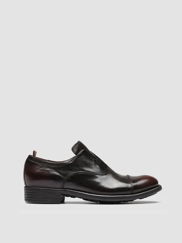 CALIXTE 003 - Brown Leather Oxford Shoes