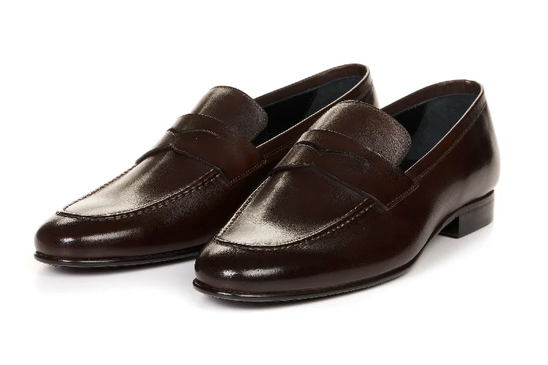 The Edward Penny Loafer - Dark Brown Chocolate