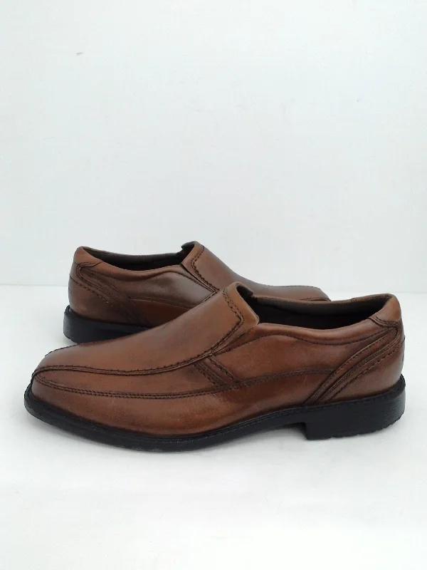 Rockport Men's Style Leader 2 Bike Toe Slip on , Brown Size 8.5 M