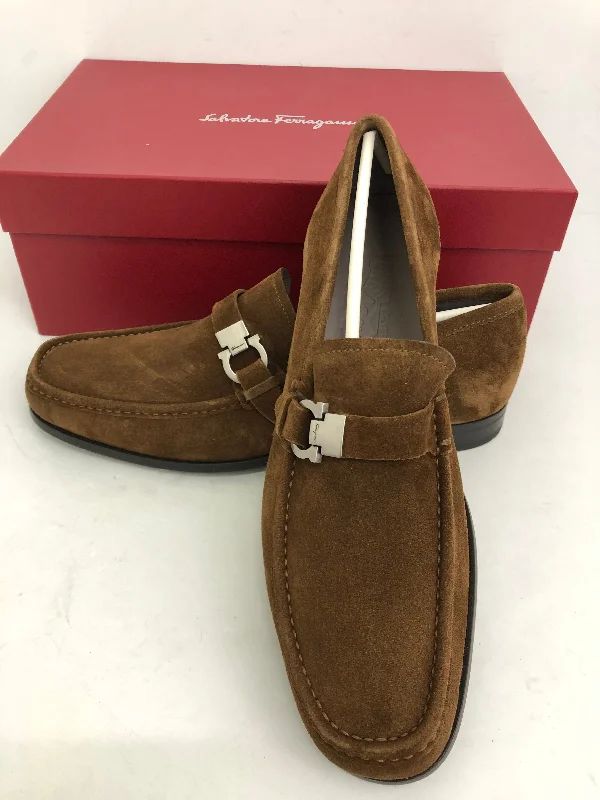 Salvatore Ferragamo Men's Adam Brown Suga Buc Suede Size 7 - 13 E