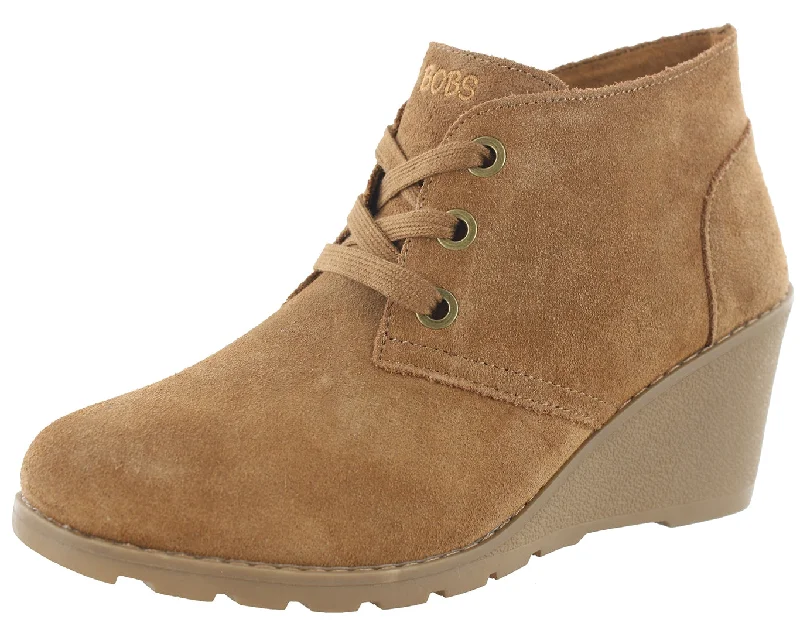 Skechers Women Tumble Weed Ghost Town Wedge Ankle Chukka Boots