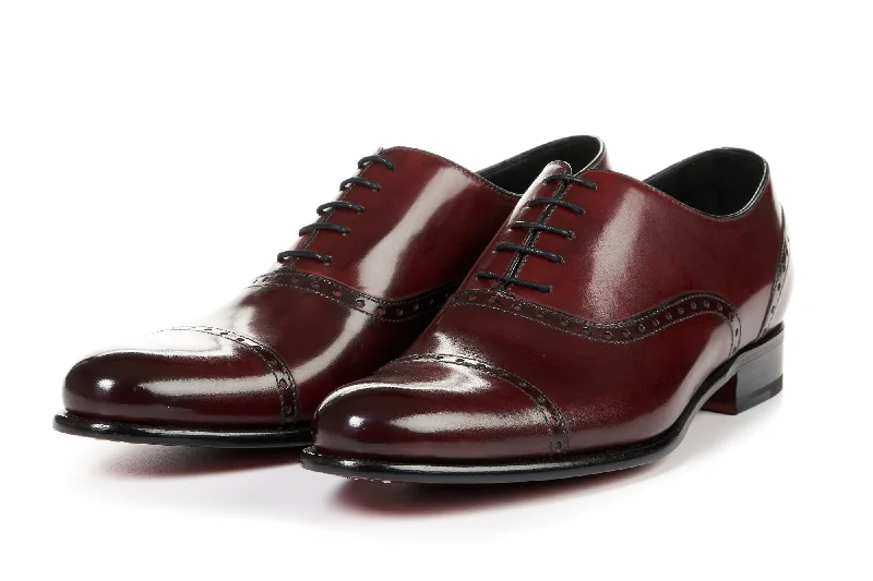 The Brando Semi-Brogue Oxford - Oxblood