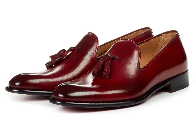 The Chaplin Tassel Loafer - Oxblood