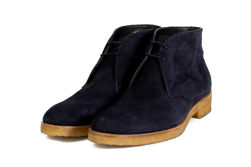 The Gosling Unlined Chukka Boot - Blue Suede