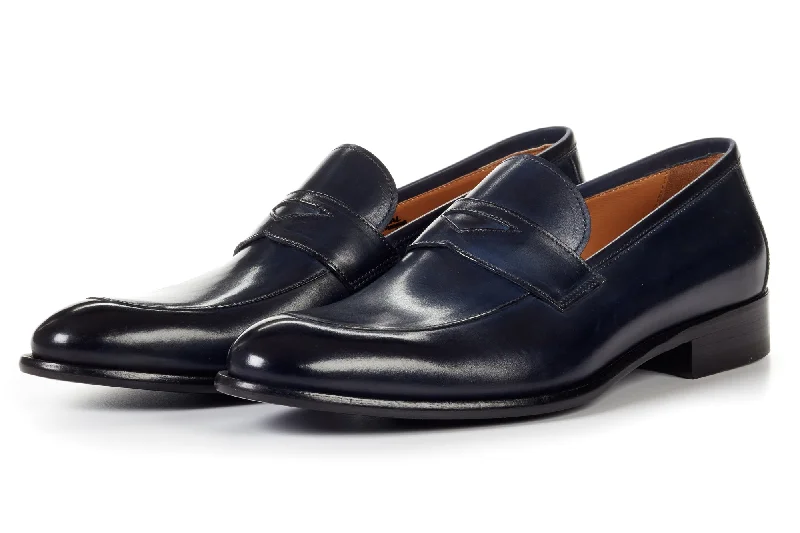 The Stewart Penny Loafer - Midnight Blue