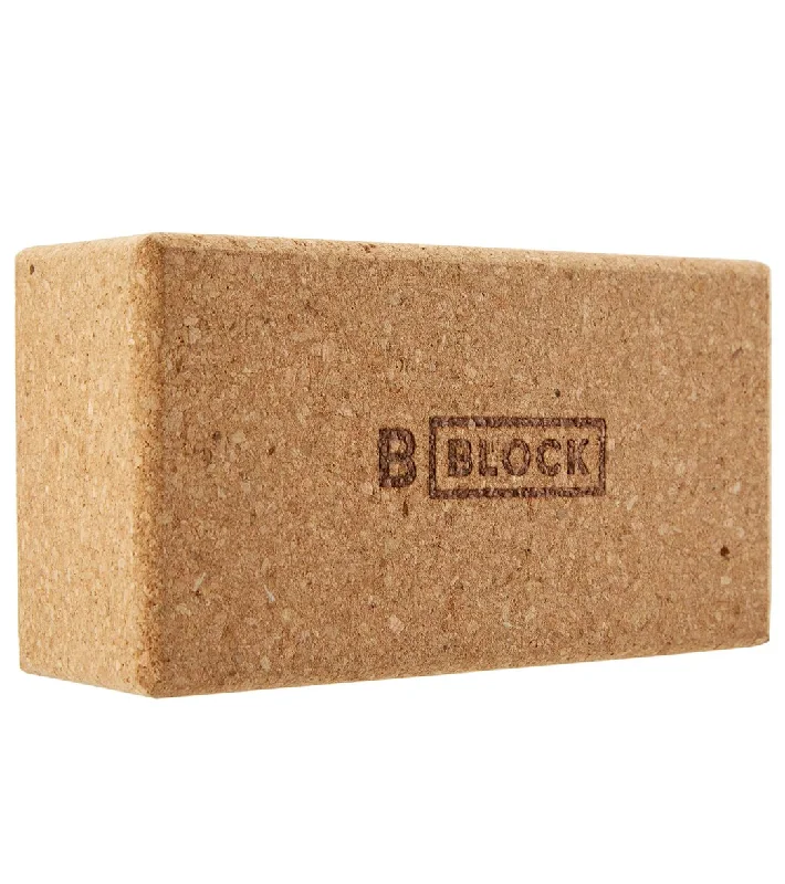 B Yoga Cork Yoga Block 3 Inch