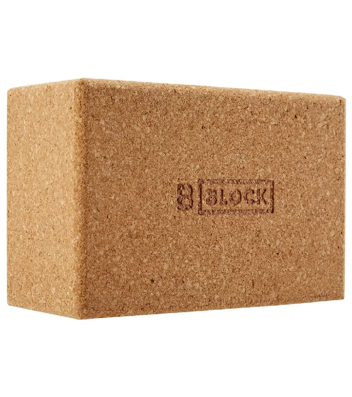 B Yoga Cork Yoga Block Standard 4 Inch