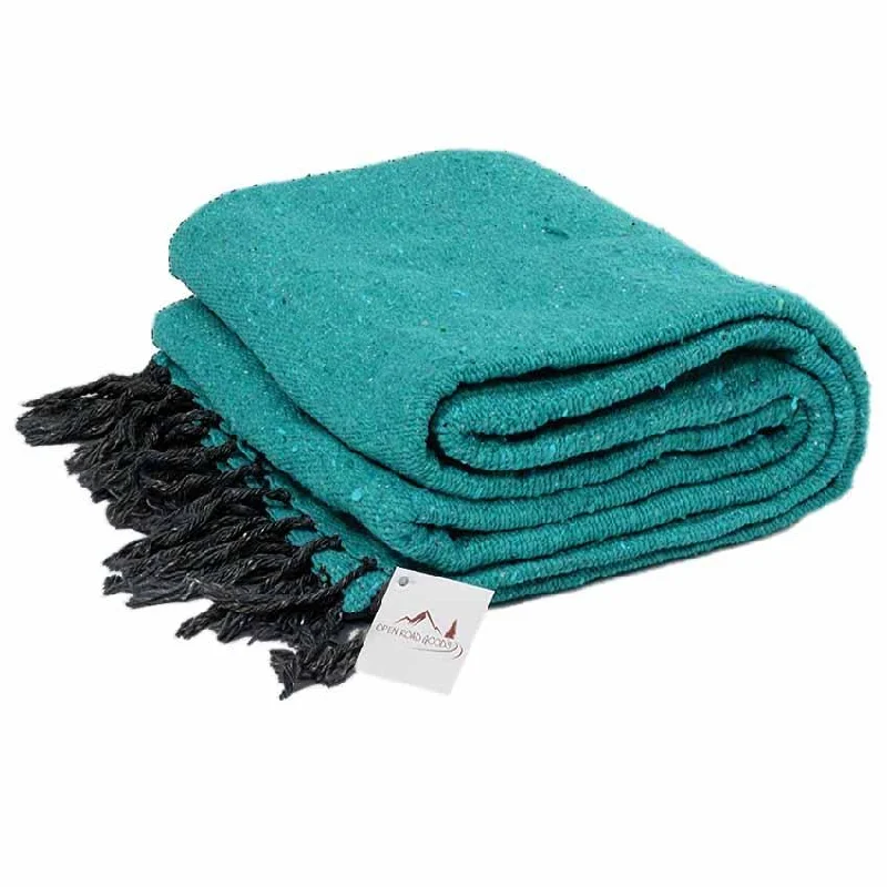 Solid Teal Green Baja Blanket