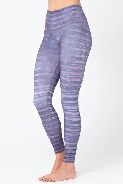 Cora Concrete Stripe Legging 3, Grey/Purple (Sol and Mane)