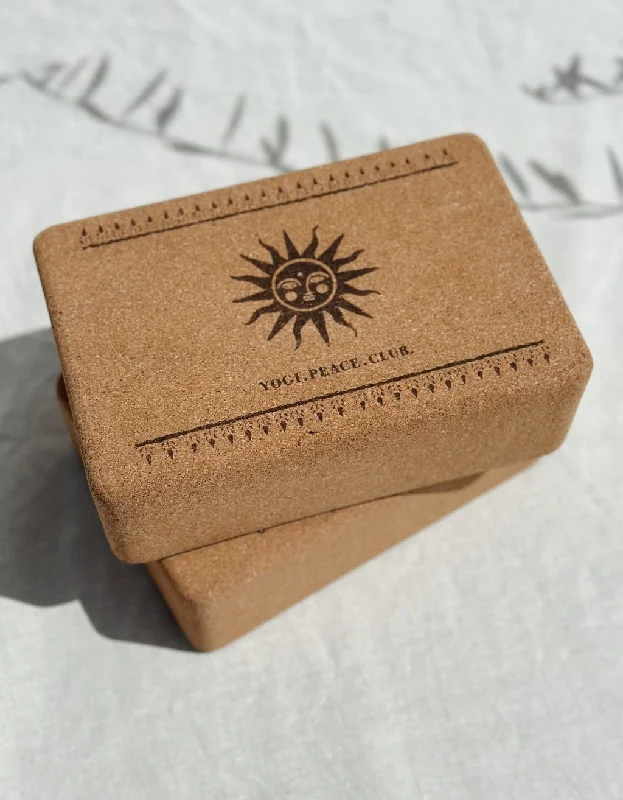 Cork Yoga Block - Sun 2 Pack