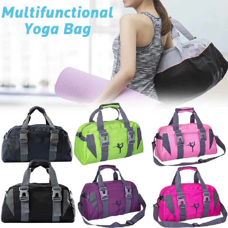 Fashion Waterproof Yoga Bag Oxford Cloth Fitness Bag For Women And Men Large Capacity Travel Gym Bag Shoulder Crossbody Sport