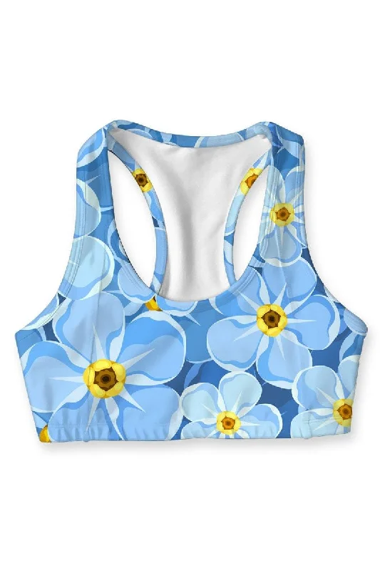 Forget-Me-Not Stella Seamless Racerback Sport Bra - Women