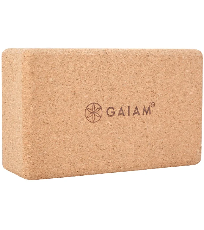 Gaiam Cork Yoga Block 3 Inch