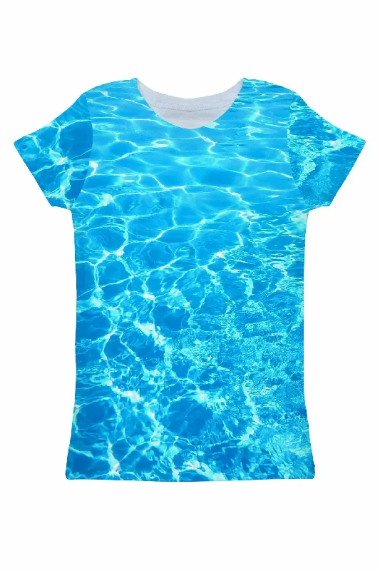 Harmony Song Zoe Blue Water Print Eco T-Shirt - Women