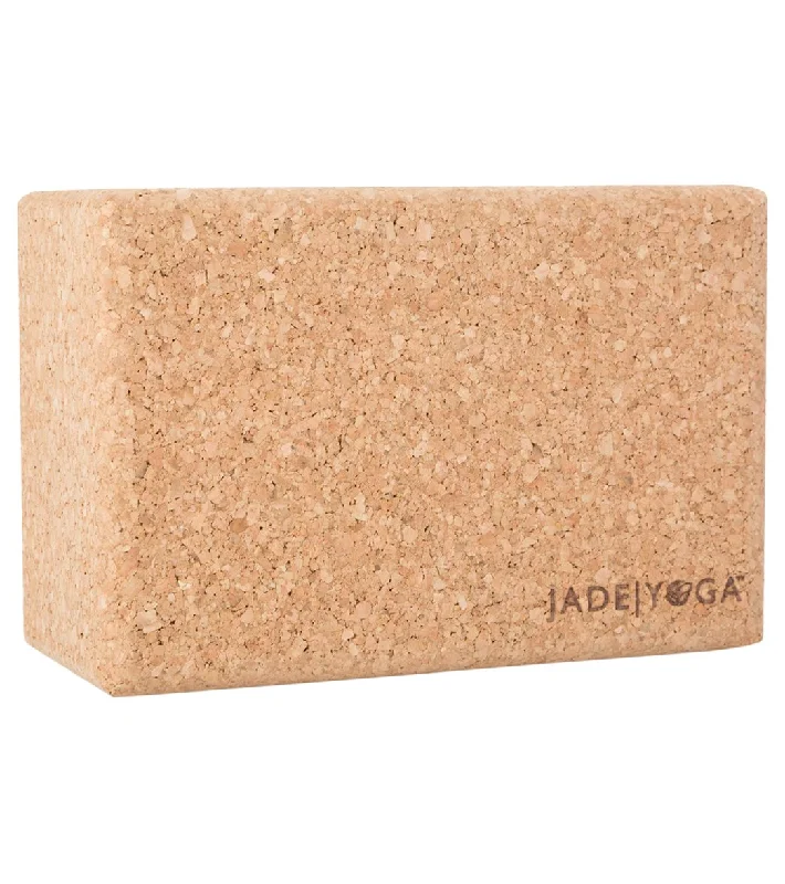 Jade Yoga Cork Yoga Block Standard 4 Inch