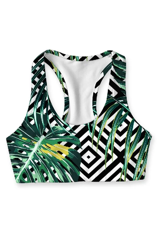 Palm Beach Stella Colorful Seamless Racerback Sport Yoga Bra - Women