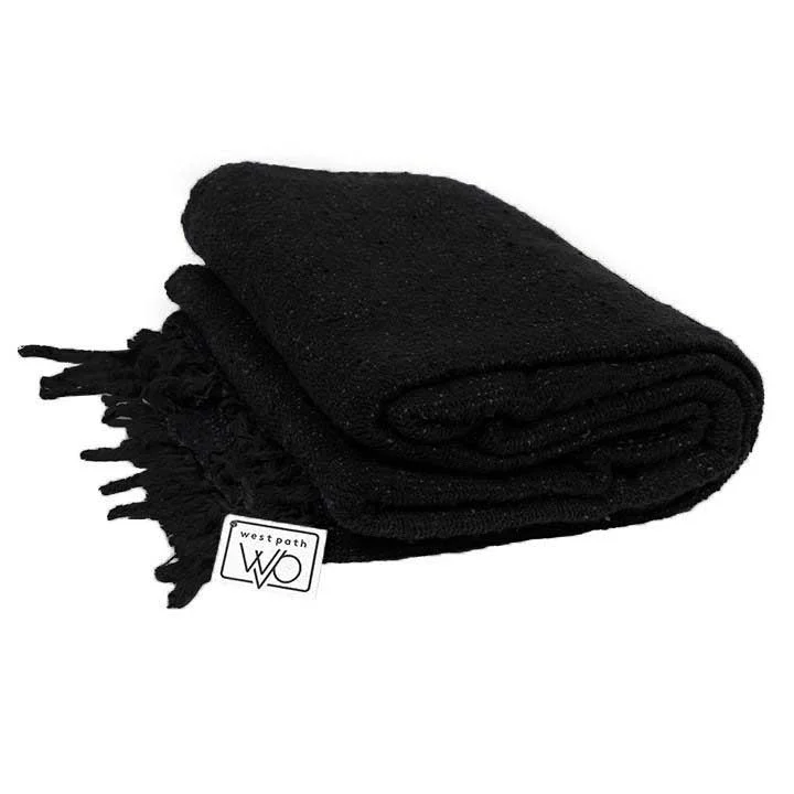 Solid Black Blanket