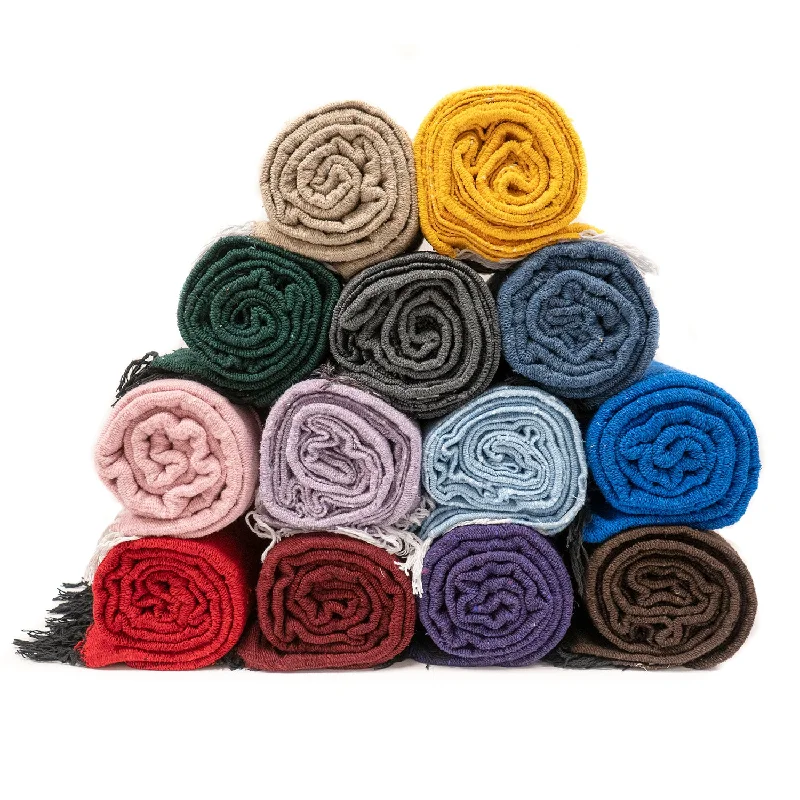 Solid Color Mexican Yoga Blanket