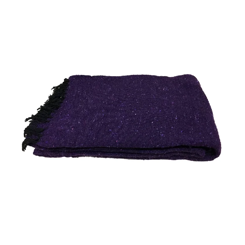 Solid Purple Mexican Blanket