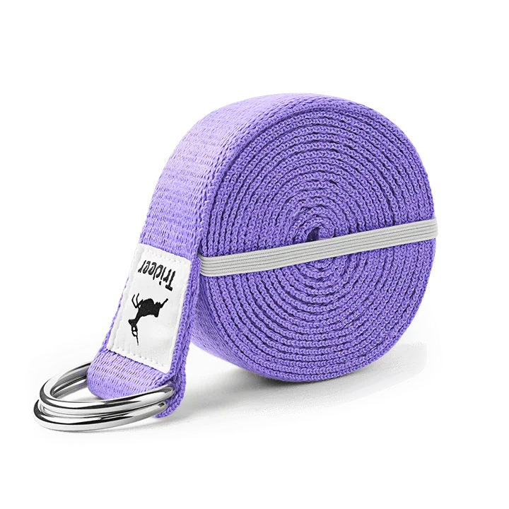 Trideer Yoga Strap with Extra Safe Adjustable D-Ring Buckle