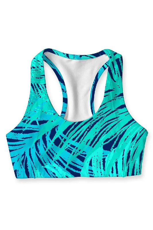 Tropical Dream Stella Seamless Racerback Sport Bra - Women