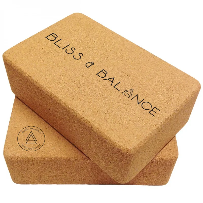 Two Cork Yoga Blocks