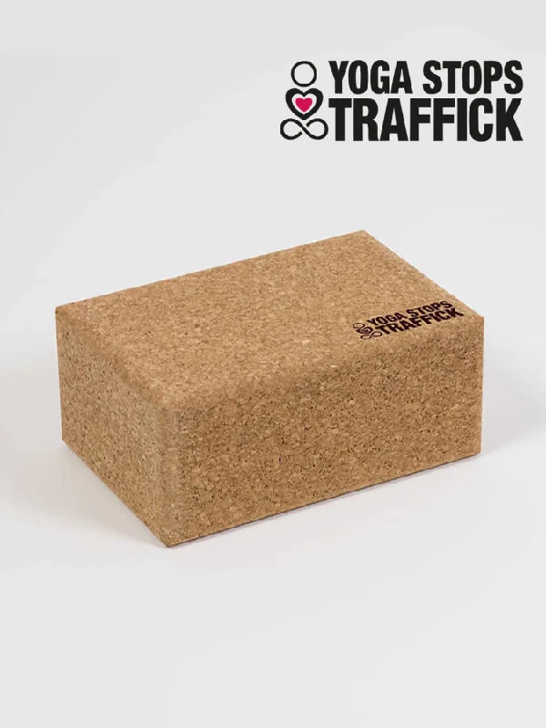 Yoga Stops Traffick Large Cork Brick