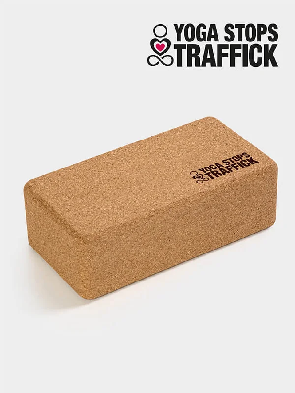 Yoga Stops Traffick Standard Size Cork Yoga Brick