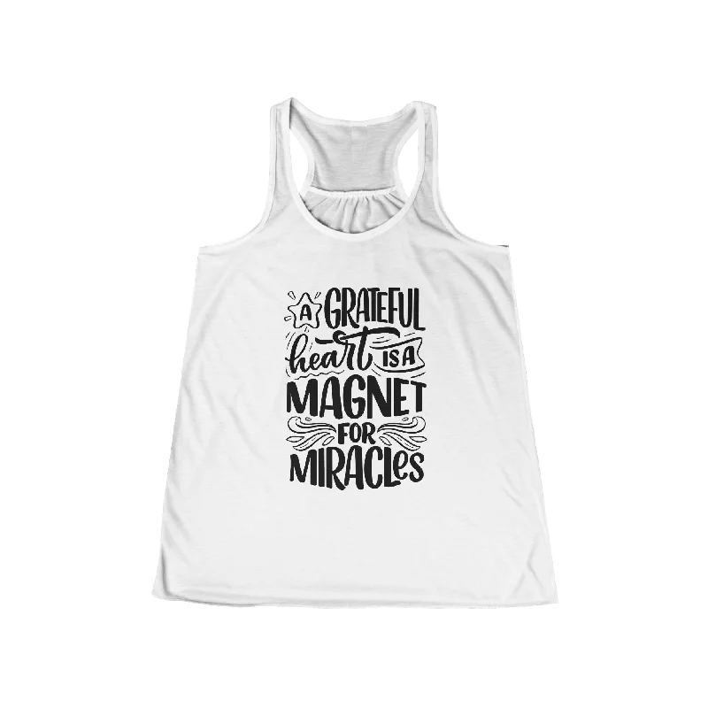 A Grateful Heart is a Magnet for Miracles Yoga Tank Top