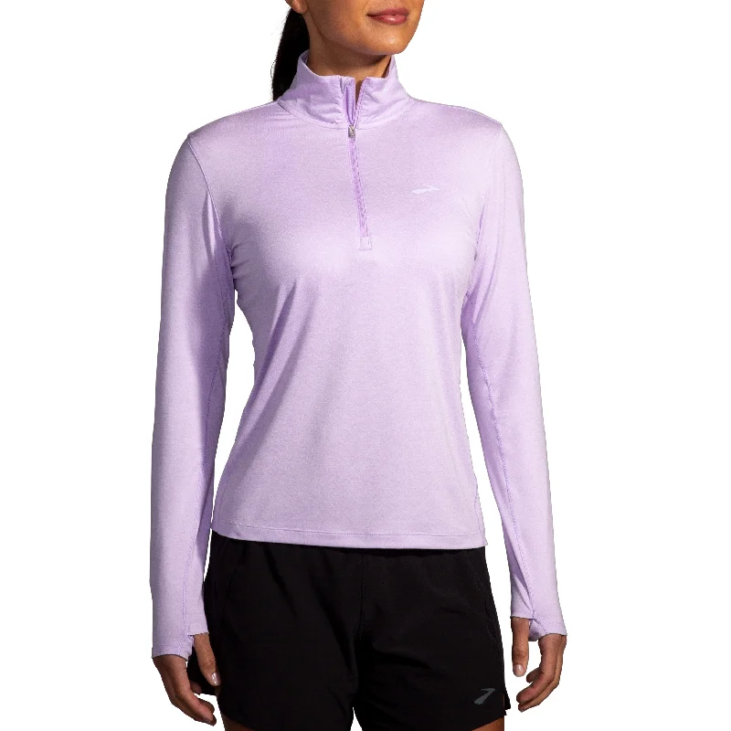 Dash 1/2 Zip Top W | Heather Purple