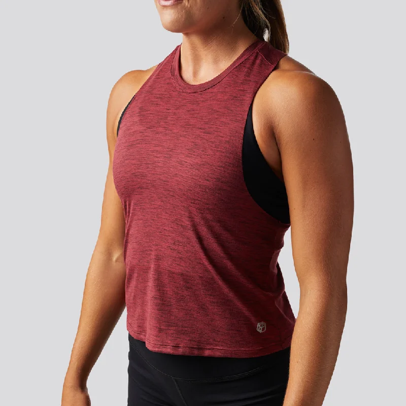 Elevate Crop 2.0 (Maroon)