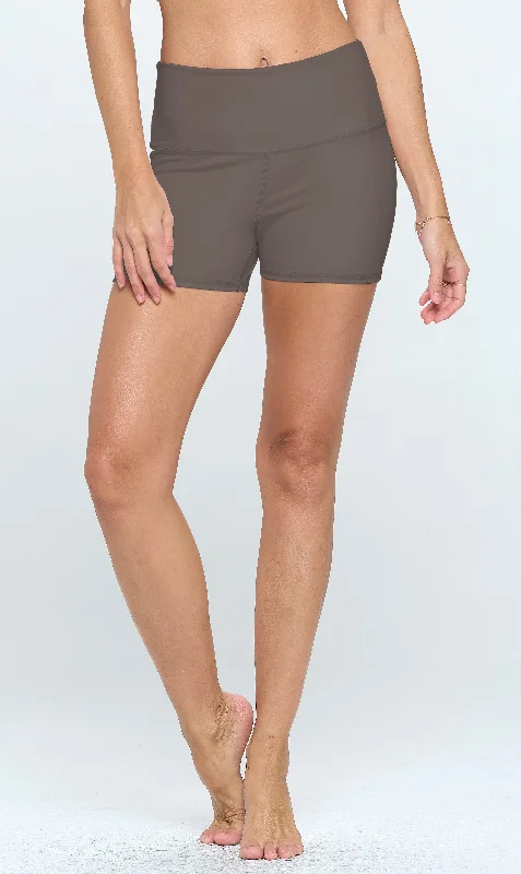 Emma - Wet Sand - Booty Shorts 3" (High-Waist)