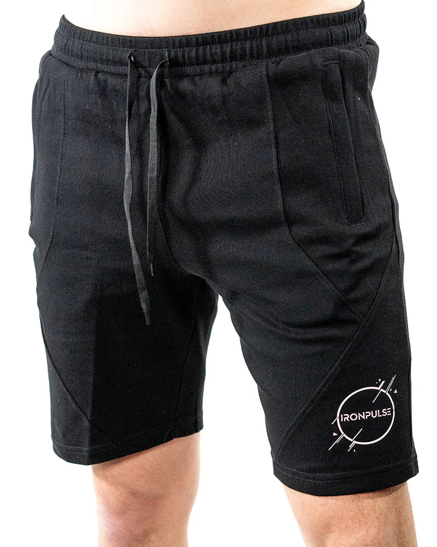 Iron Pulse Men's Black Knit Everyday Shorts *Final Sale*