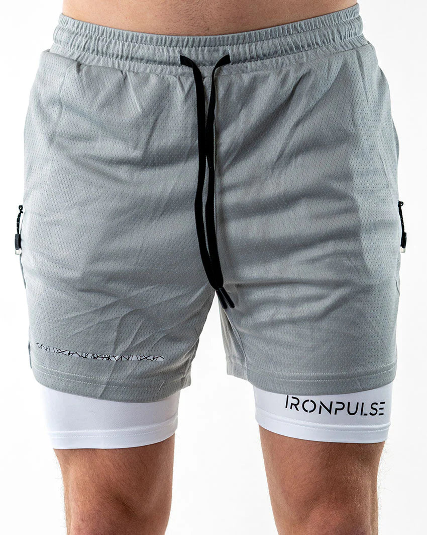 Iron Pulse Men's Grey Descendant Shorts