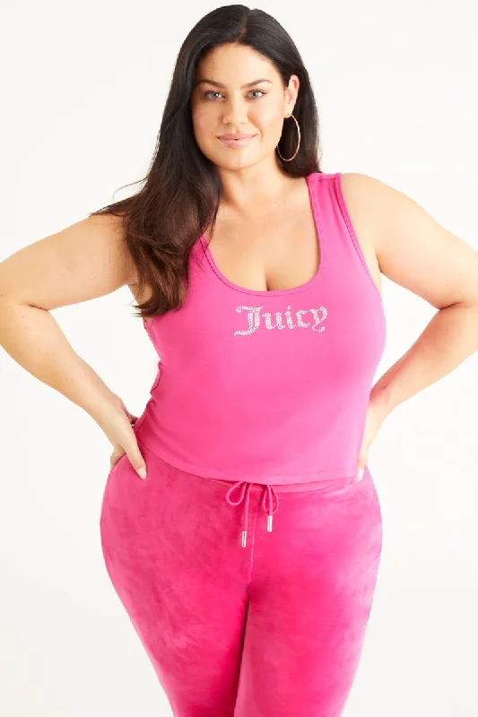 Plus-Size Small Bling Tank Top