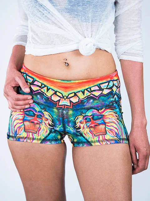 Meditating Rafiki Yoga Shorts