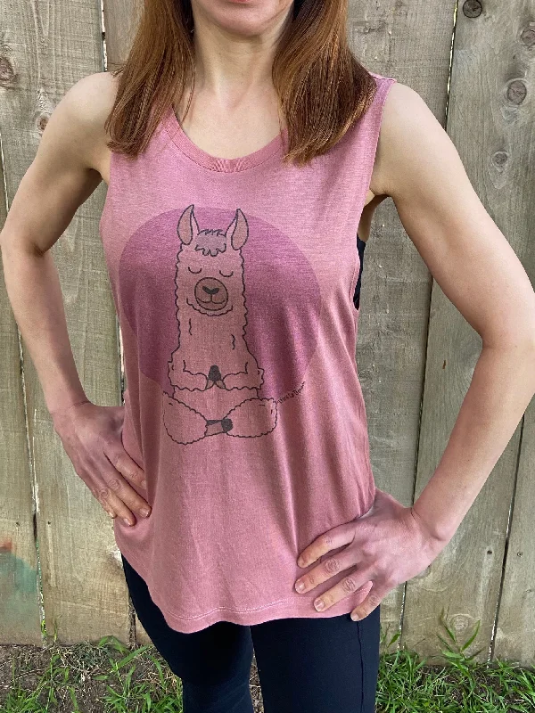 Meditation Alpaca Boyfriend Tee