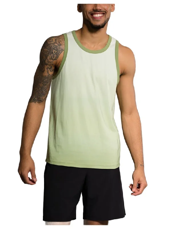 Onzie Flow Yoga Mens Ombre Tank 705 Margarita