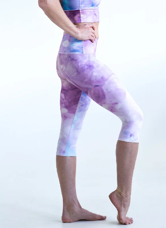 Pink Tie Dye Capris *FINAL SALE*