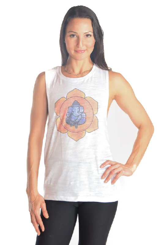 Sacral Chakra on Boyfriend Tank