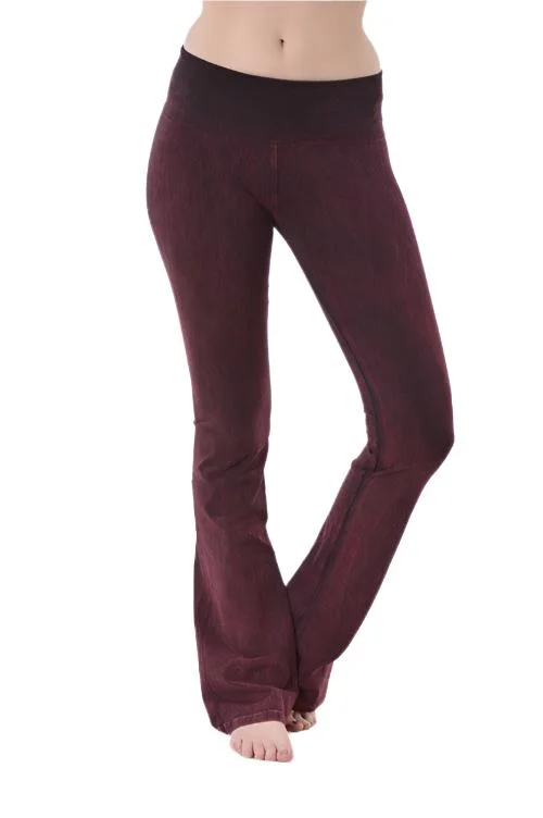 T-Party Fold Over Mineral Washed Yoga Pants CJ7477